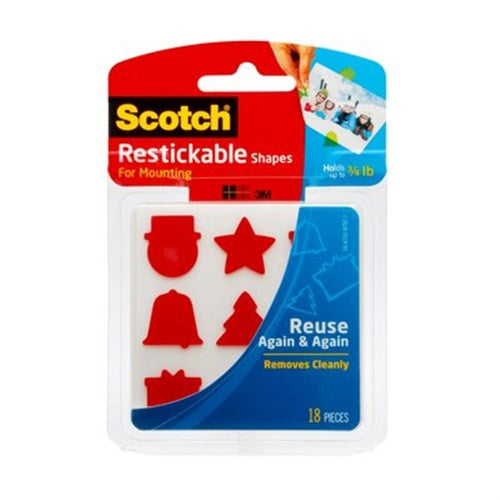 3M SCOTCH REUSABLE SHAPES FOR HOLIDAY R100CS-HOL Main image