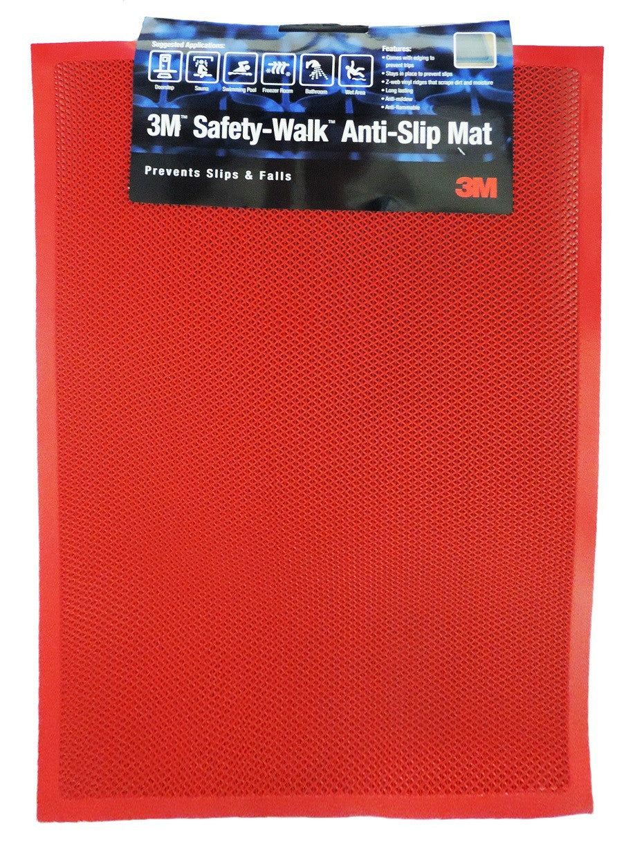 3M SAFETY-WALK ANTI-SLIP MAT 24" X 36" (BLUE / BROWN / GREEN / GREY / RED)