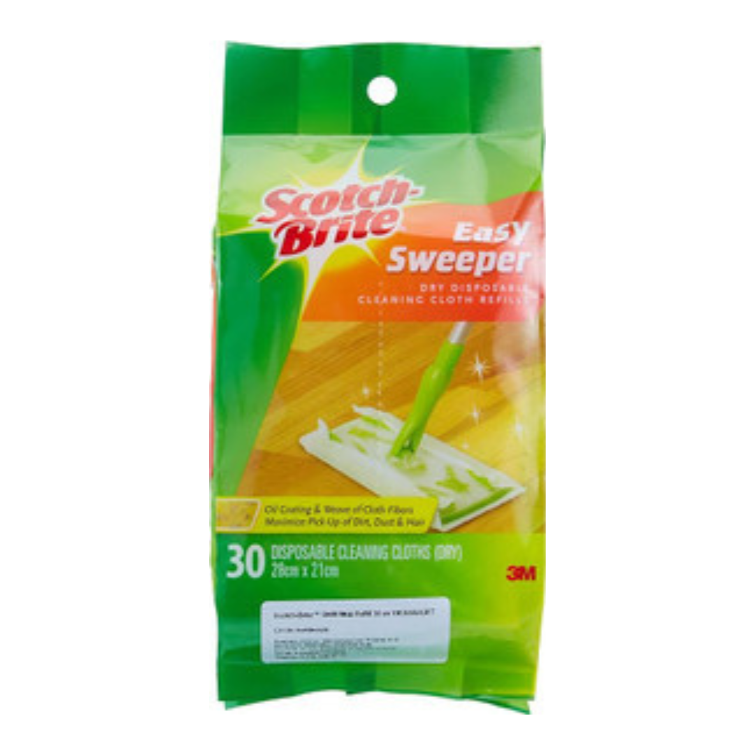 3M SCOTCHBRITE EASY SWEEPER DRY WIPES 30S Main image