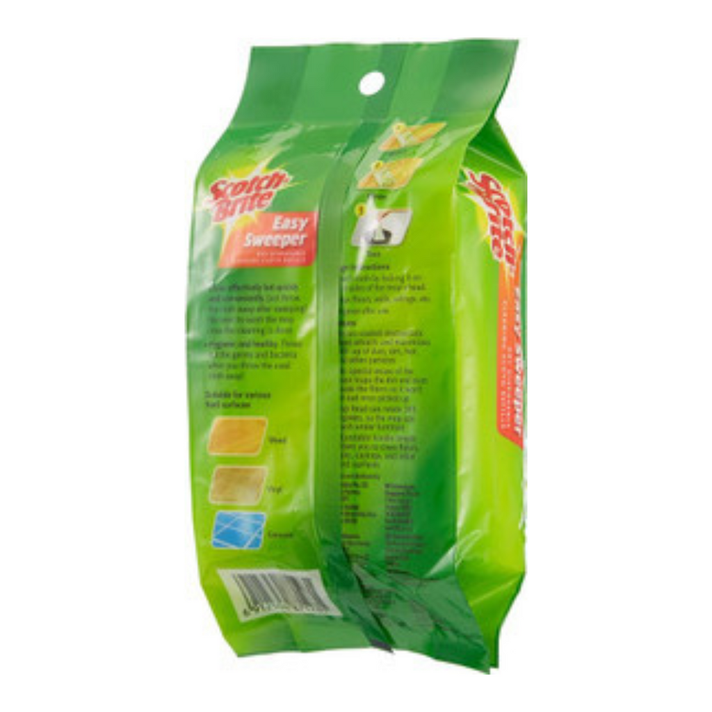 3M SCOTCHBRITE EASY SWEEPER DRY WIPES 30S