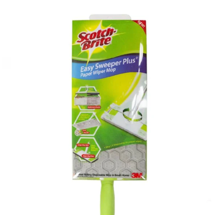3M SCOTCHBRITE EASY SWEEPER PLUS PAPERWIPER STARTER KIT