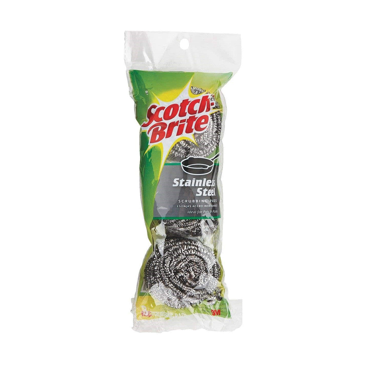 3M SCOTCHBRITE STAINLESS STEEL SCRUBBING PAD (3-PCS) Main image