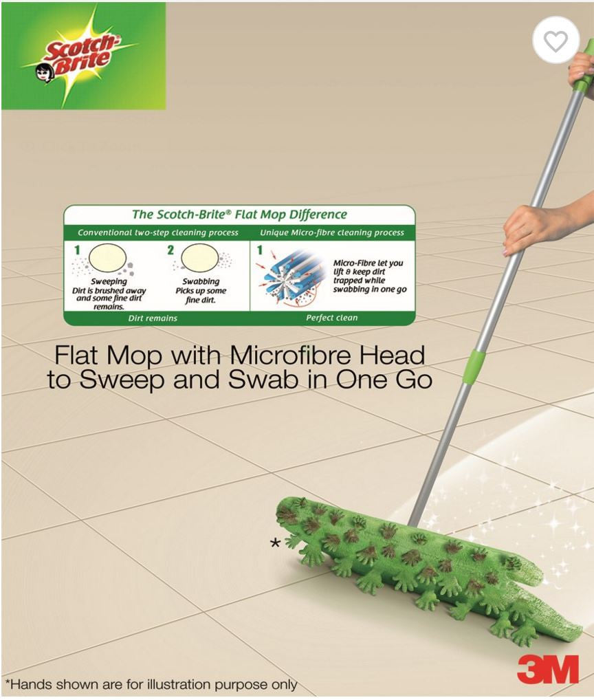 3M SCOTCH-BRITE SUPER MOP WITH SCRAPPER SET