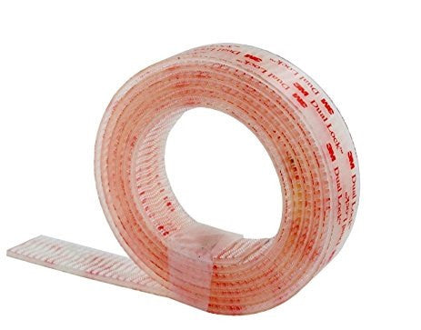 3M DUAL LOCK RECLOSABLE FASTENER CLEAR 25MM X 1M SJ3560