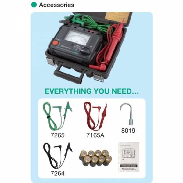KYORITSU 3121B 2500V ANALOGUE INSULATION TESTER