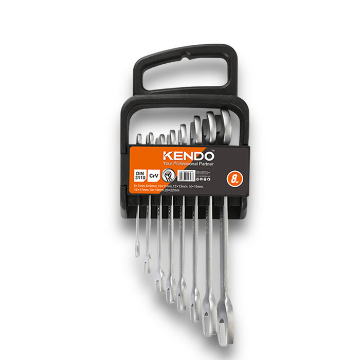 KENDO 8PC DOUBLE OPEN SPANNER SET  - 15747