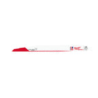 MILWAUKEE 48-00-5027 , 12" (300mm) 5TPI AX with Bi-Metal Sawzall Blade for Wood with Nails (5pcs)