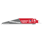 MILWAUKEE 48-00-5341 , 6" (150mm) 6TPI WRECKER with Carbide Teeth Sawzall Blade (3pcs)
