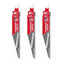 MILWAUKEE 48-00-5341 , 6" (150mm) 6TPI WRECKER with Carbide Teeth Sawzall Blade (3pcs)