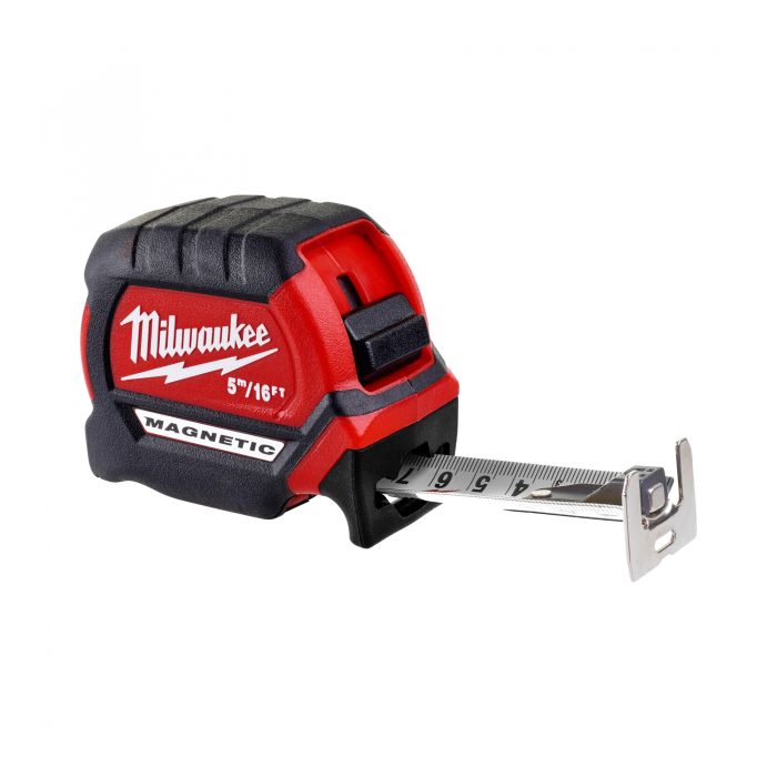 MILWAUKEE 48-22-0616 , 5m/16ft Compact Magnetic Tape Measure
