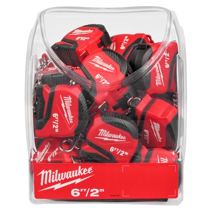 MILWAUKEE 48-22-1706 , 2m/6ft Keychain Tape Measure