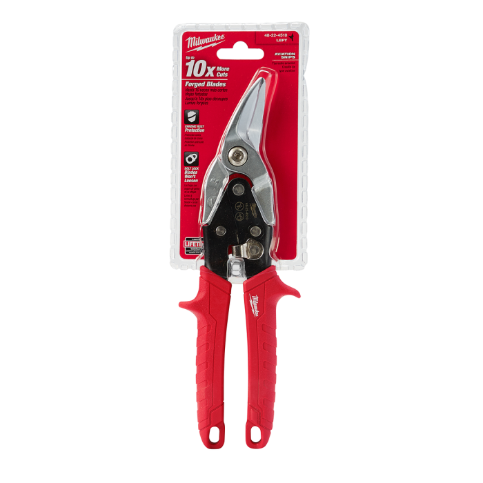 MILWAUKEE 48-22-4510 , Left Cutting Aviation Snips Main image