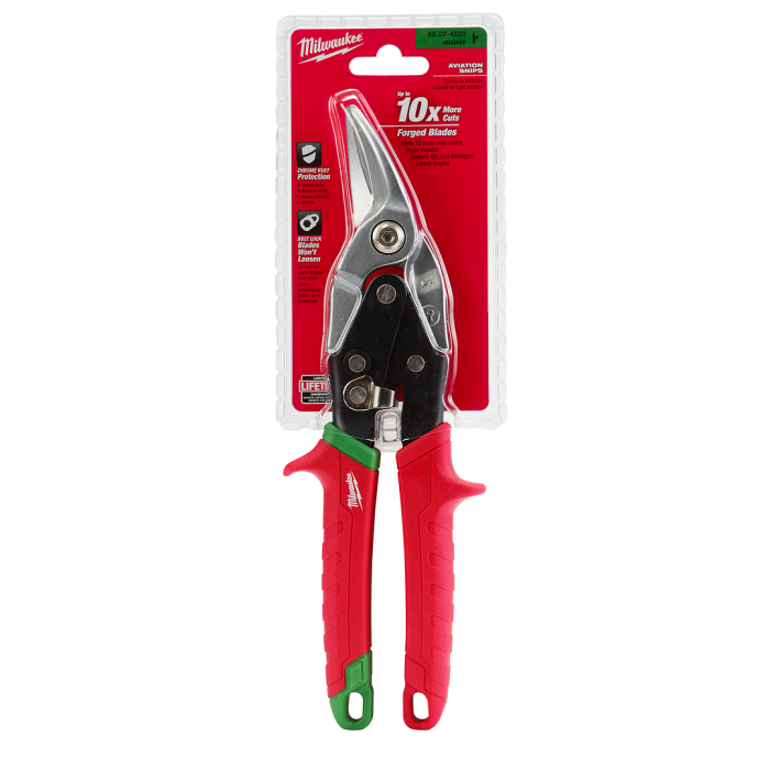 MILWAUKEE 48-22-4520 , Right Cutting Aviation Snips Main image