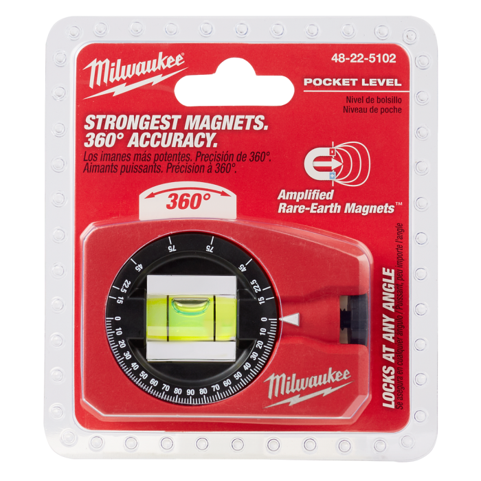 MILWAUKEE 48-22-5102 , 360° Pocket Level with Magnet Main image