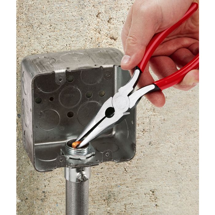 MILWAUKEE 48-22-6501 , 8" Dipped Grip Long Nose Pliers Secondary image