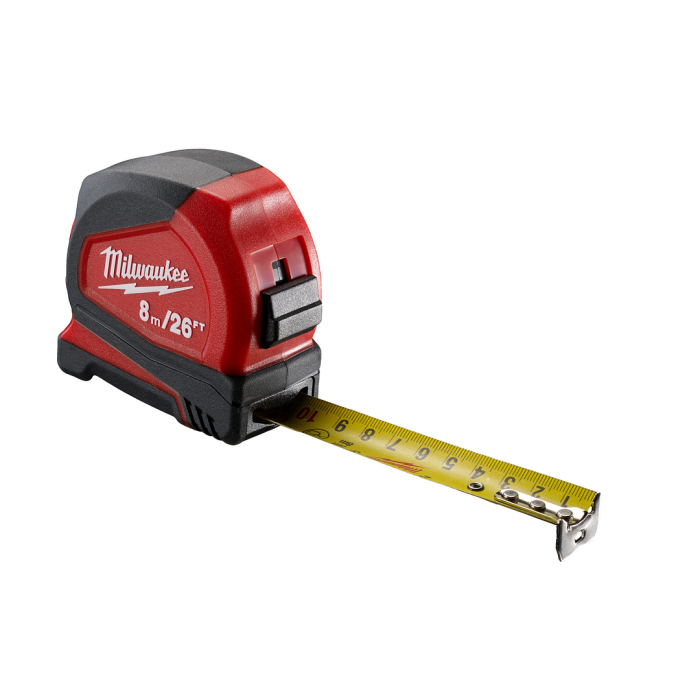MILWAUKEE 48-22-6626 , 8m/26ft Metric Tape Measure