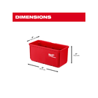 MILWAUKEE 48-22-8063 , PACKOUT™ 4" x 8" Large Nesting Organizer Bin