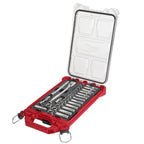 MILWAUKEE 48-22-9482 , 32pcs 3/8" Drive Ratchet and Socket Set with PACKOUT™ Low-Profile Compact Organiser - Metric