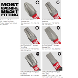 MILWAUKEE 48-32-4024, SHOCKWAVE 50PC MAGNETIC DRILL AND SCREWBIT SET WITH CASE