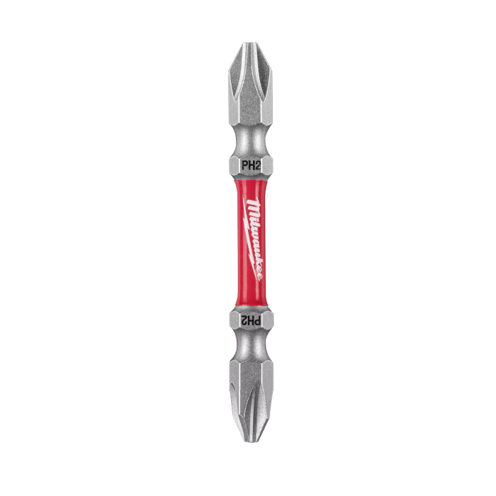 MILWAUKEE 48-32-4361D, SHOCKWAVE™ 65mm Double Ended PH2 Bits (10pcs)