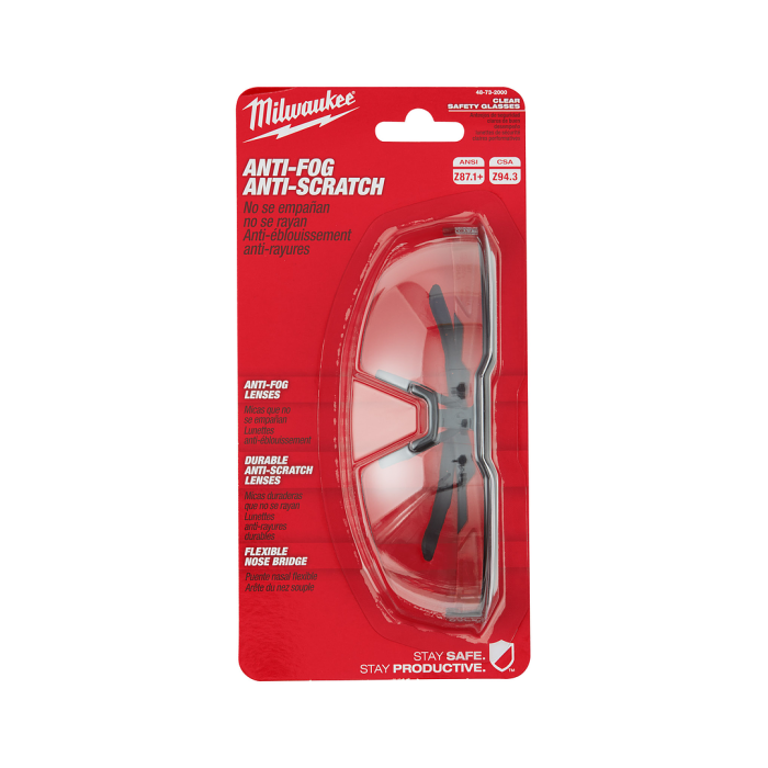 MILWAUKEE 48-73-2000A Clear Safety Glasses