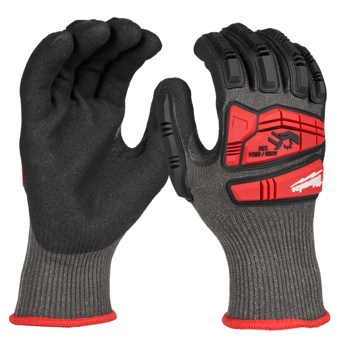 MILWAUKEE 48-73-8150 Impact Cut Level 5 Nitrile Dipped Gloves – M Size