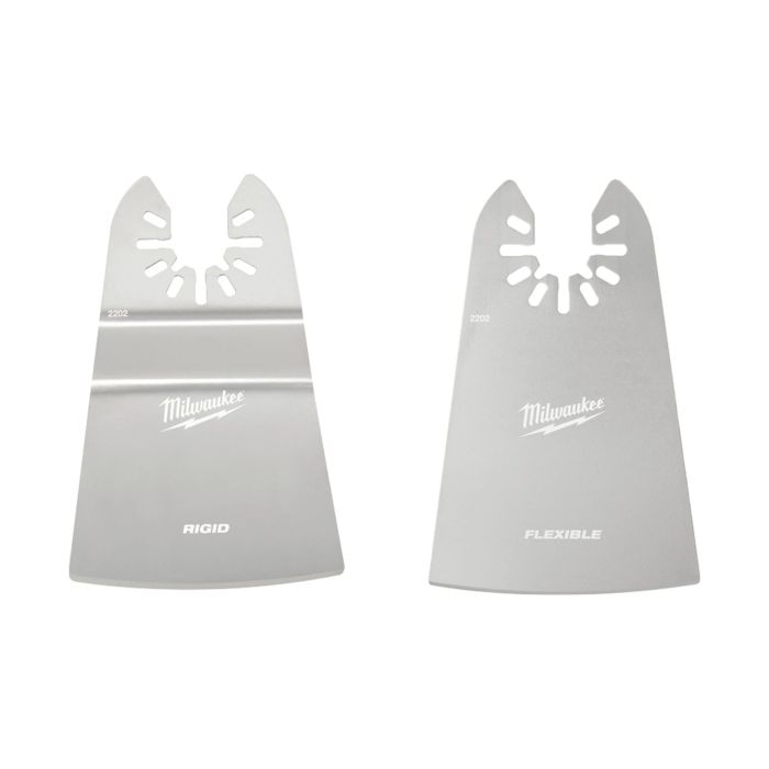 MILWAUKEE 49-25-2202 , Open-Lok™ 2" (57mm) Rigid & 2" (57mm) Flexible Scraper Variety Pack (2pcs)
