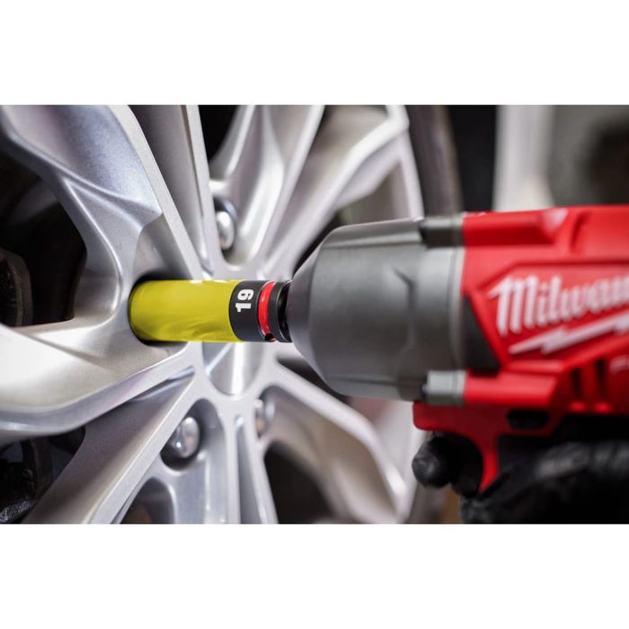 MILWAUKEE 49-66-7834 , SHOCKWAVE™ Impact Duty 1/2" Drive Metric Lug Nut Wheel Socket (3pcs)