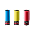 MILWAUKEE 49-66-7834 , SHOCKWAVE™ Impact Duty 1/2" Drive Metric Lug Nut Wheel Socket (3pcs)