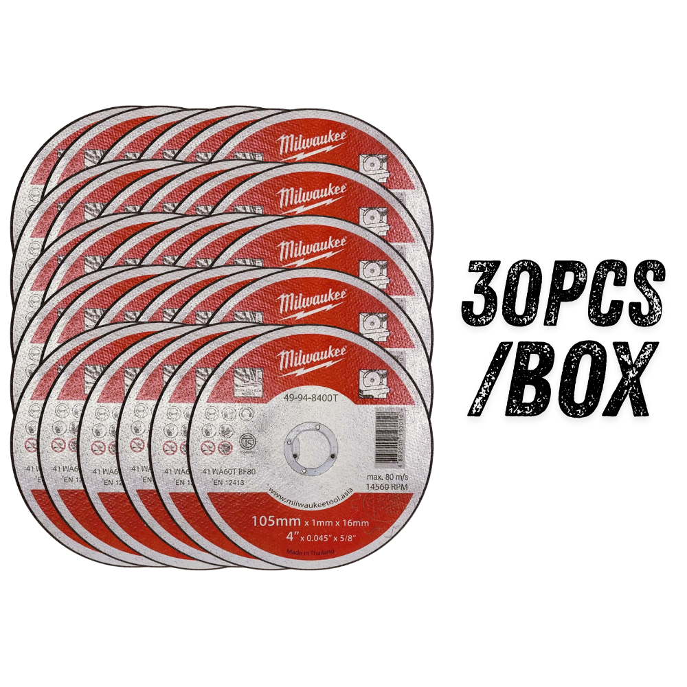 MILWAUKEE 49-94-8400A, 4" STAINLESS STEEL CUTTING DISC, 100 X 1 X 16MM