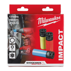 MILWAUKEE 4932451568, SHOCKWAVE™ 1/2" Automotive Impact Socket Set (3pcs) with AMORUR GUARD CASE