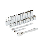 MILWAUKEE 4932464943 , 1/4" Drive 28 pc Ratchet + Socket Set Metric