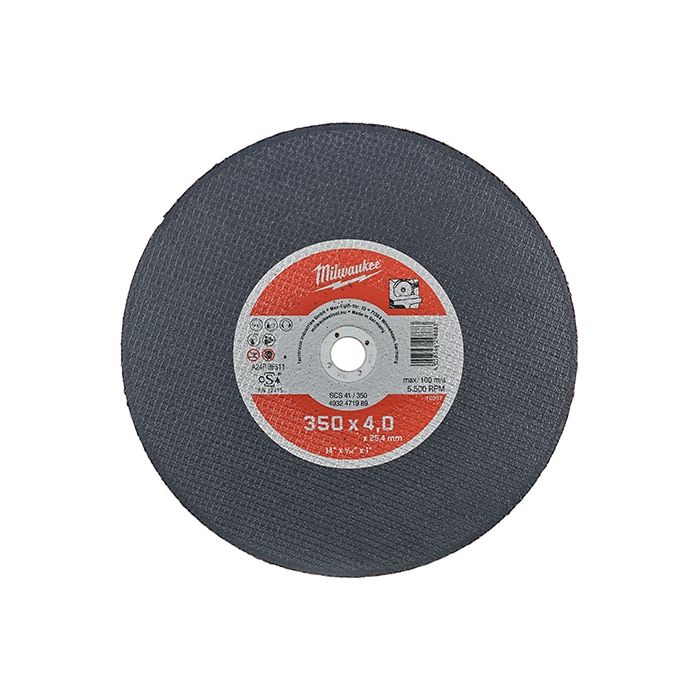 MILWAUKEE 4932471989 , Thin Metal Cutting Wheel 350 x 4 x 25.4mm Main image