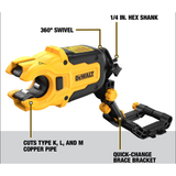 DEWALT IMPACT CONNECT™ System, DWACPRIR Copper Pipe Cutter Attachment for Impact Drivers