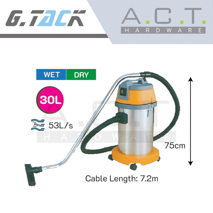 G.TACK WET AND DRY VACUUM CLEANER, 30L, BF501