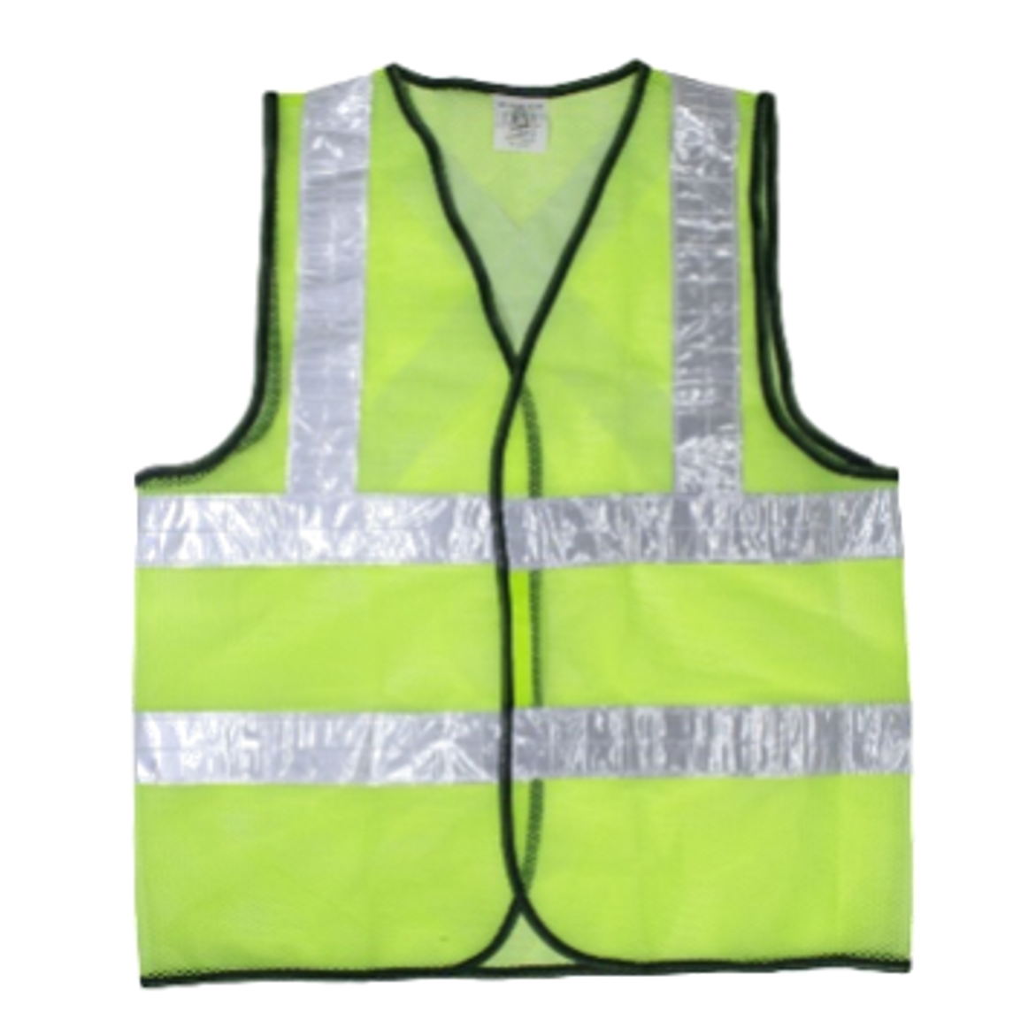 Nylon hi-vis safety vest with reflective strips