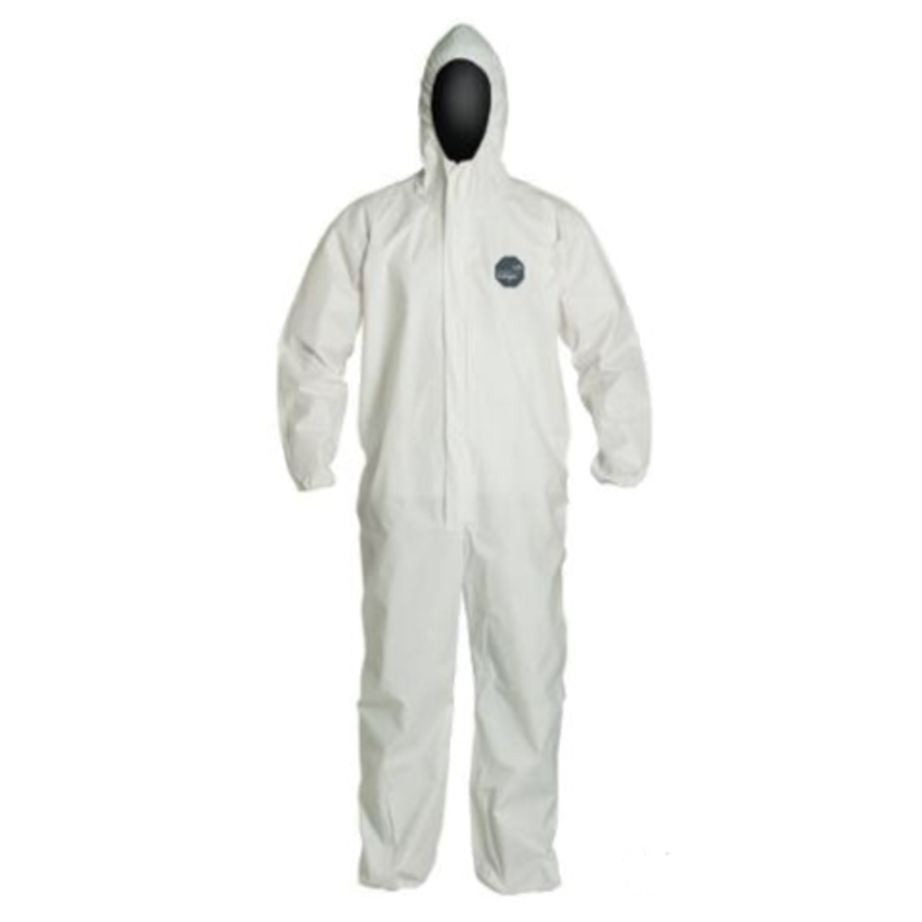 Frontier SMS disposable coverall with hood