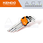 KENDO 9PC BALL END HEX KEY SET, ALLEN KEY, 20735, 20736, 20737