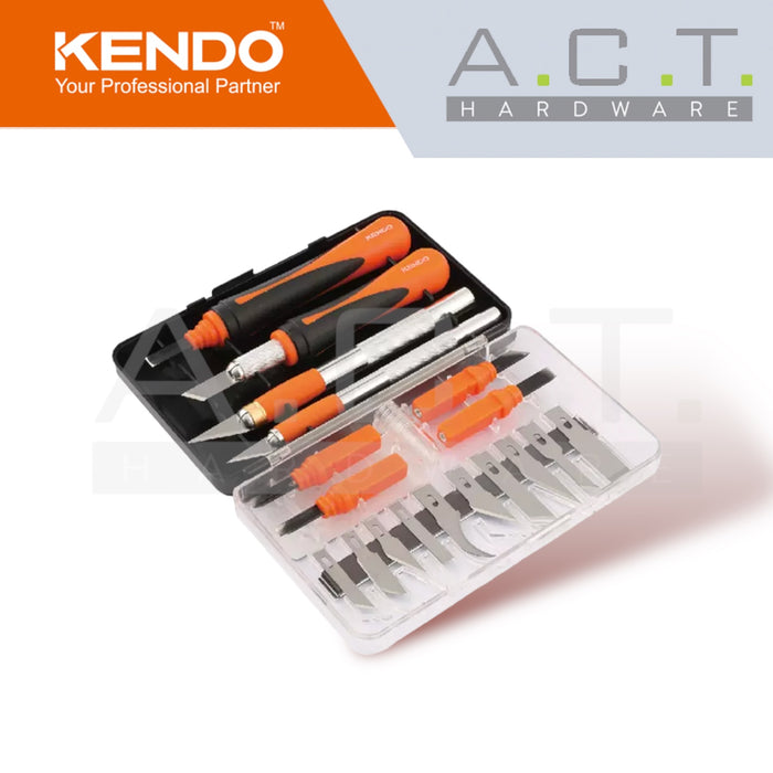 KENDO 22PC HOBBY CARVING KNIFE SET - 80206