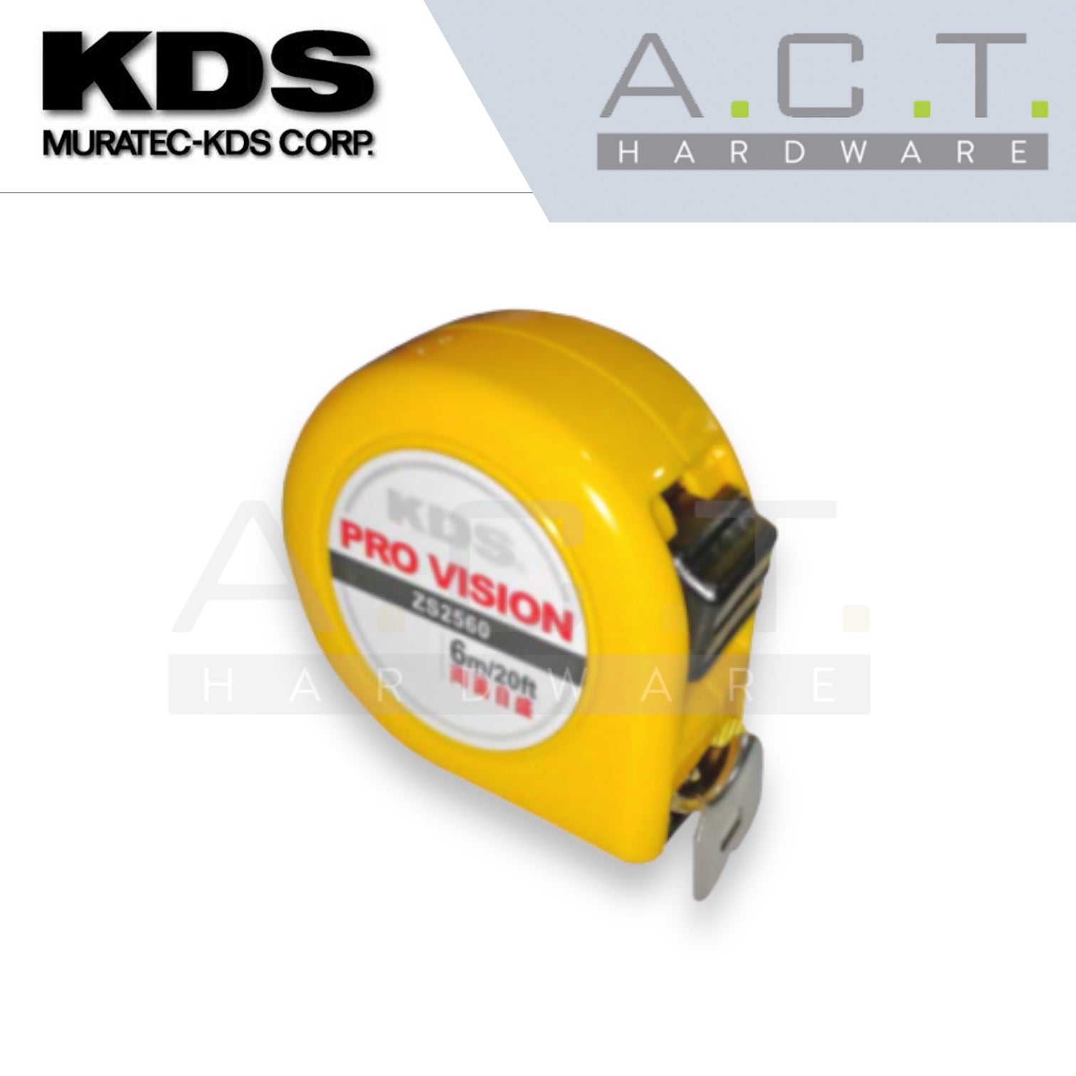KDS PRO VISION MEASURING TAPE (WIDTH: 25MM) (6M / 8M)