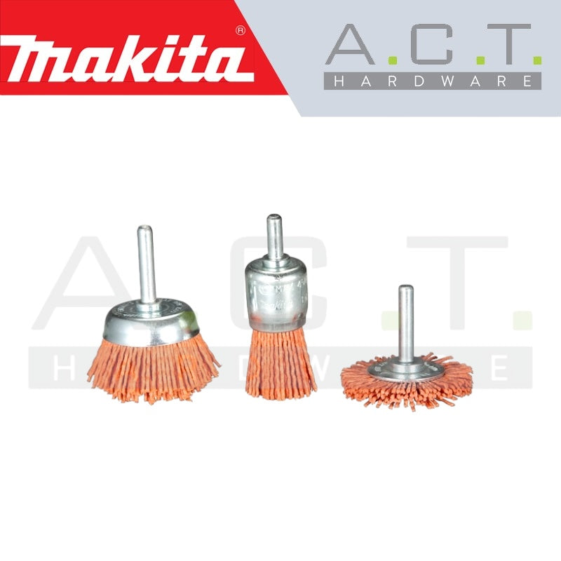 MAKITA NYLON BRUSH SET FOR DRIVER DRILL (3PCS, COARSE & FINE TYPE) Secondary image