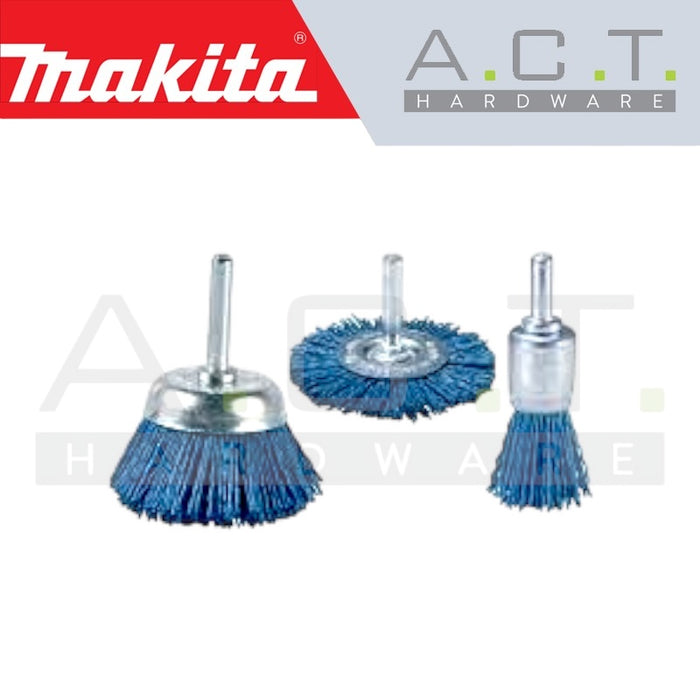 MAKITA NYLON BRUSH SET FOR DRIVER DRILL (3PCS, COARSE & FINE TYPE)