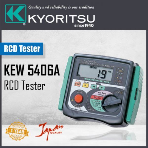 KYORITSU 5406A DIGITAL RCD TESTER