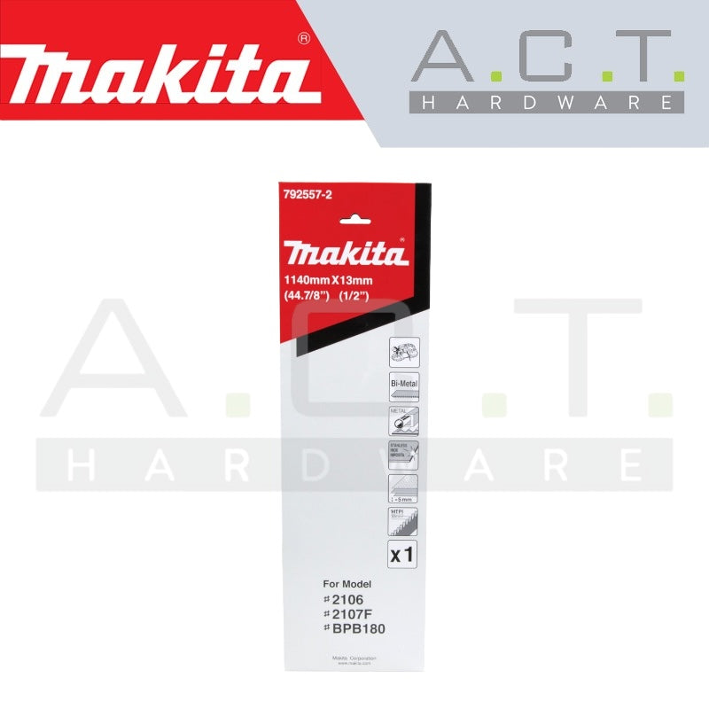 MAKITA RECIPRO SAW BLADE, (HARD STEEL/ CAST IRON/ BI-METAL BAND SAW CUTS), 792557-2 Main image