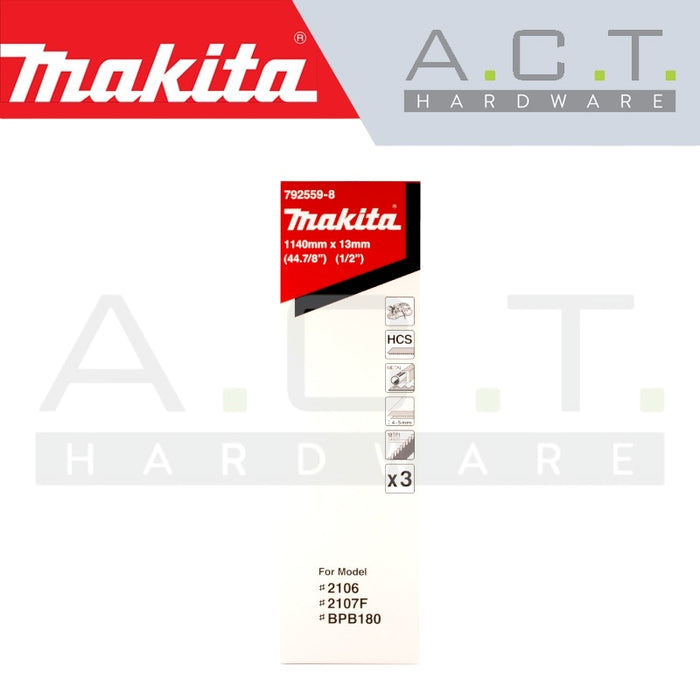 MAKITA RECIPRO SAW BLADE, (MILD STEEL/ CAST IRON/ CARBON STEEL BAND SAW CUTS), 792559-8