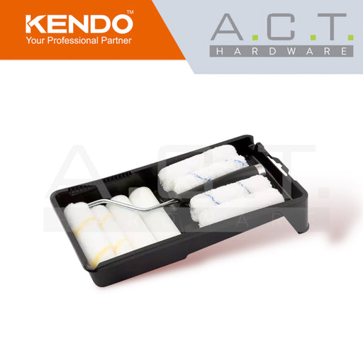 KENDO 4" PAINT ROLLER SET WITH 8 REFILLS