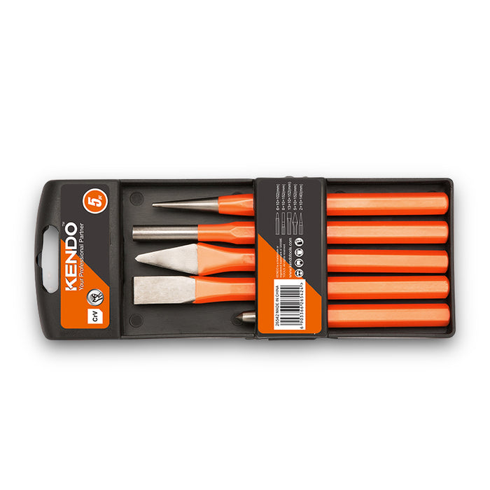 KENDO 5PC PUNCH & CHISEL SET - 26542