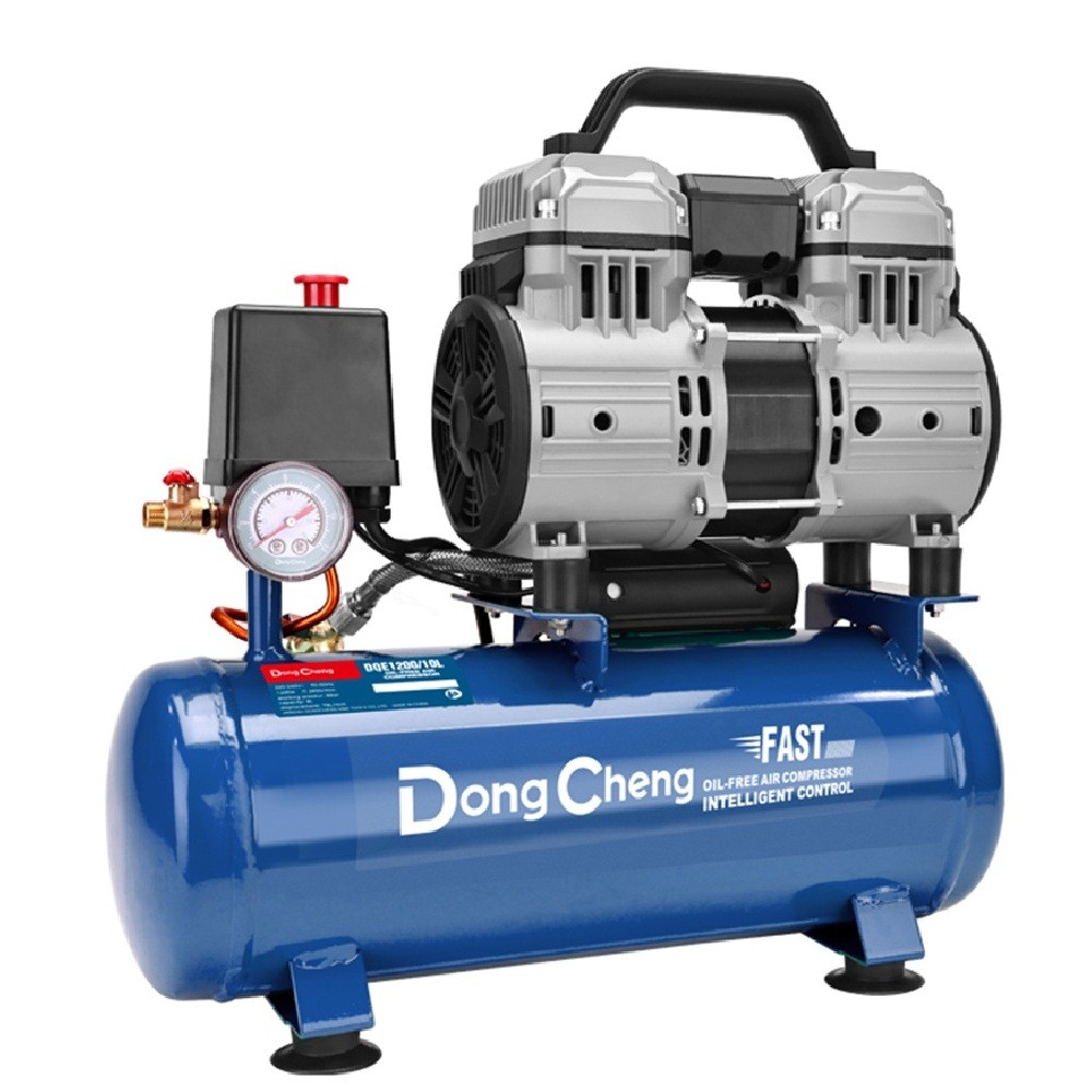 Dongcheng DQE1200/10L 1200W Oil-Free 1.5HP Air Compressor, 10L