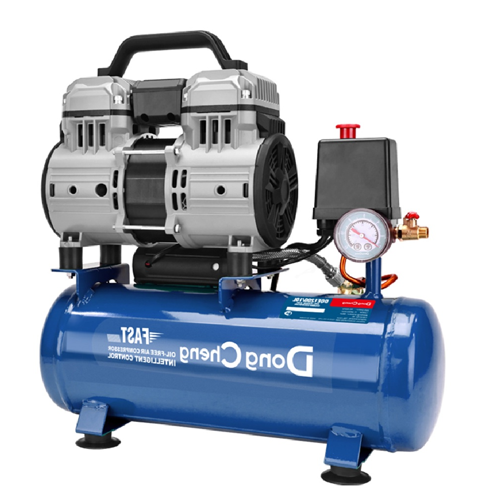 Dongcheng DQE1200/10L 1200W Oil-Free 1.5HP Air Compressor, 10L