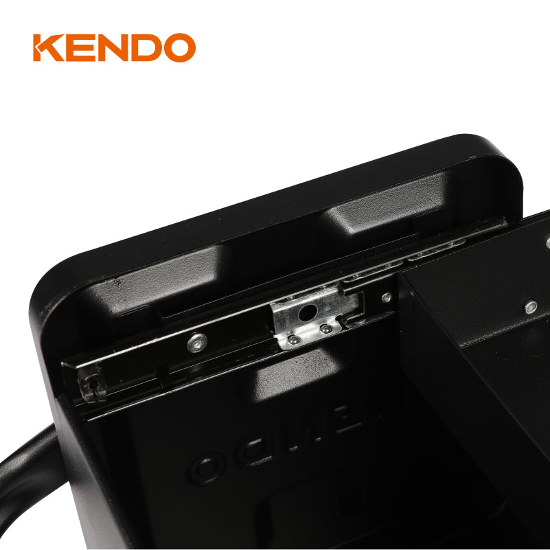 KENDO 40cm / 16" Metal Tool Box with Sliding Top Drawer, 90210